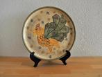 Vintage Folk Bord Haan Keramiek 27,5 cm, Ophalen