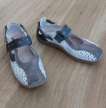 Rieker schoenen met klittenband, grijs wit maat 37 beschikbaar voor biedingen