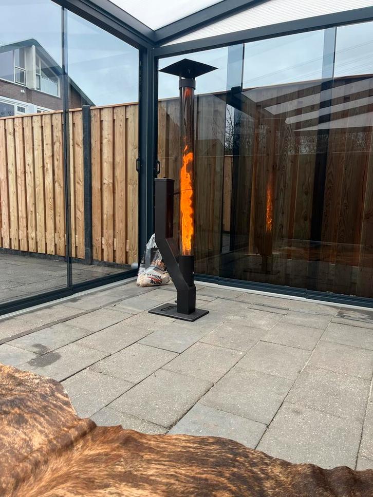 Flame Tower Tuinhaard, Tuin en Terras, Tuinhaarden, Nieuw, Ophalen of Verzenden