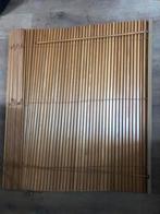 Houten Luxaflex Gordijn, Gebruikt, 100 tot 150 cm, Bruin, Ophalen of Verzenden