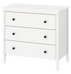 Ikea KOPPANG -witte commode met drie lades., Huis en Inrichting, Kasten | Ladekasten, Ophalen, Kunststof, 50 tot 100 cm, Zo goed als nieuw