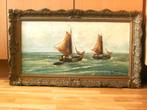 Jan van Vlaardingen 1913-1980, botters op zee, Antiek en Kunst, Ophalen