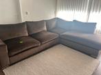 Bruine suede bankstel (GRATIS), Ophalen of Verzenden, Gebruikt