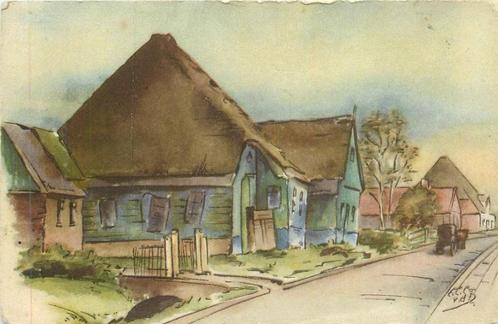 (381-278-031) de Streek Oude Boerderij, Verzamelen, Ansichtkaarten | Nederland, Noord-Holland, Voor 1920, Verzenden