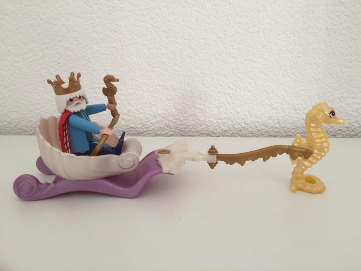 4815 Playmobil Zeemeerkoning met koets, Kinderen en Baby's, Speelgoed | Playmobil, Zo goed als nieuw, Complete set, Ophalen of Verzenden