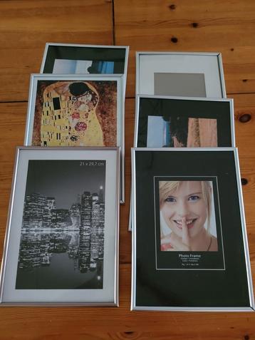6 Fotolijsten - voor a4 beschikbaar voor biedingen