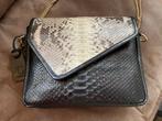 Dames Crossbody Tas Slangenleer 100% Handgemaakt, Ophalen of Verzenden, Nieuw, Zwart, Schoudertasje