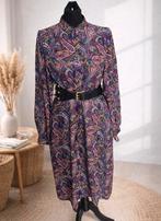 Prachtige jurk Set silk 42, Kleding | Dames, Ophalen of Verzenden, Zo goed als nieuw, Maat 42/44 (L), Onder de knie