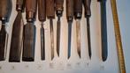 Houtbeitels, gutsen, schietbeitels, Houtdraaibeitels, boren, Antiek en Kunst, Antiek | Gereedschap en Instrumenten, Ophalen of Verzenden