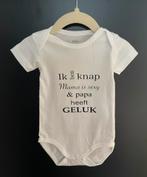 Romper met tekst - ‘Ik ben knap, mama is sexy & papa’, Kinderen en Baby's, Nacht- of Onderkleding, Beads by Chantal, Jongetje of Meisje