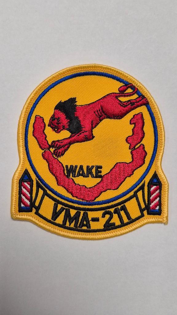 Patch / batch / embleem VMA-211 'WAKE', Verzamelen, Luchtvaart en Vliegtuigspotten, Nieuw, Patch, Badge of Embleem, Ophalen of Verzenden