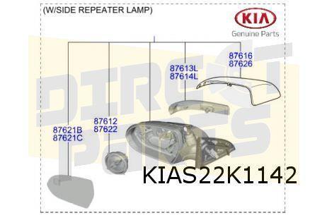 Kia e-Niro / Niro zijknipperlicht Rechts (in spiegel) Origin, Auto-onderdelen, Verlichting, Kia, Nieuw, Verzenden