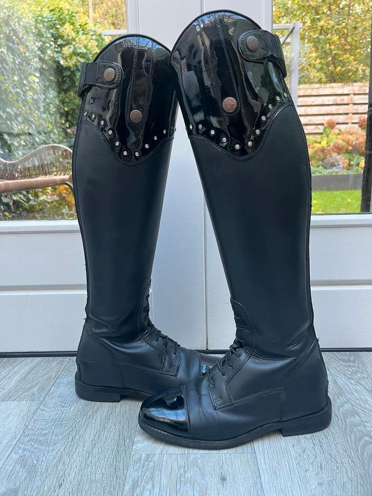 Rijlaarzen mondoni leer maat 37S, Dieren en Toebehoren, Paardrijkleding, Zo goed als nieuw, Dames, Schoeisel, Dressuur, Ophalen of Verzenden