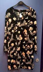 Eksept zwarte jurk + nude roze kraanvogel print mt S 37372, ., Ophalen of Verzenden, Zo goed als nieuw, Eksept