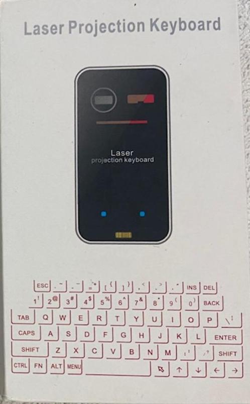 LASER PROJECTION KEYBOARD, Computers en Software, Toetsenborden, Zo goed als nieuw, Overige indelingen, Draadloos, Ophalen of Verzenden