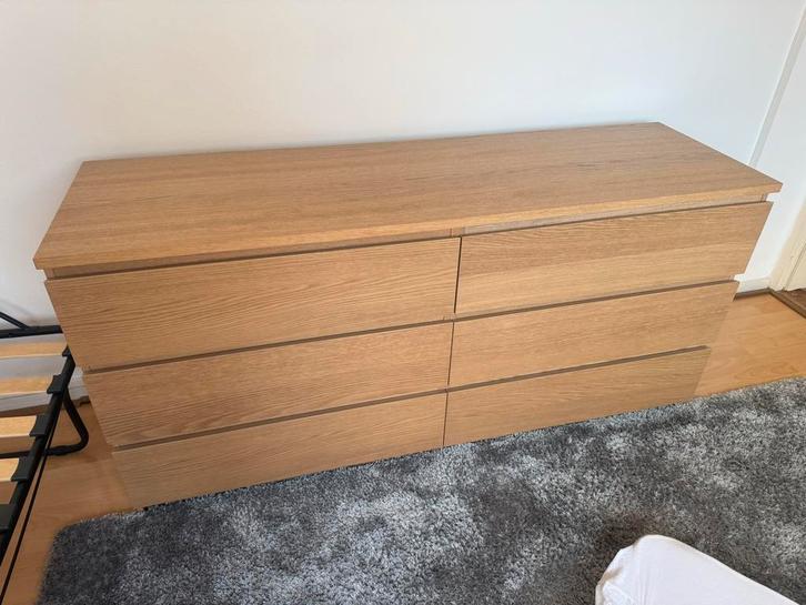 IKEA Malm ladekast, Huis en Inrichting, Kasten | Ladekasten, Zo goed als nieuw, 100 tot 150 cm, 25 tot 50 cm, Overige houtsoorten