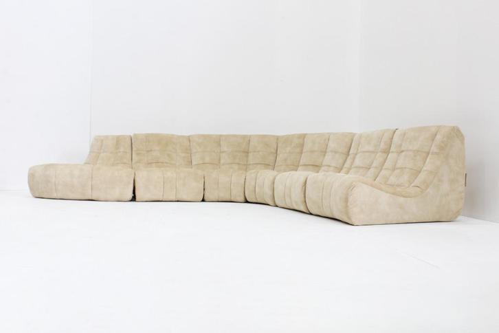 Vintage modulaire bank Gilda Michel Ducaroy Ligne Roset, Huis en Inrichting, Banken | Sofa's en Chaises Longues, Gebruikt, Overige maten