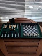Schaak/ backgammon prachtige set, Ophalen of Verzenden, Zo goed als nieuw