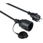 Hama Verlengkabel Outdoor IP44 Voor Buiten 10 M Zwart, Doe-het-zelf en Verbouw, Hama, Info@hama.nl, Nieuw, Kabel of Snoer