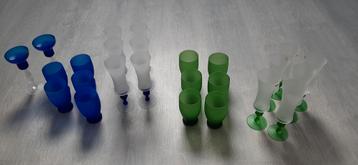 Kristallen vintage glazen 25 stuks beschikbaar voor biedingen