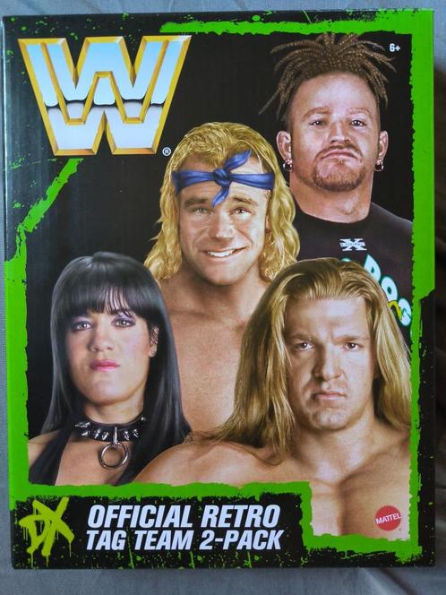 WWE Mattel DX Retro 4-Pack HHH/Chyna/Road Dogg/Gunn Rings, Verzamelen, Poppetjes en Figuurtjes, Nieuw, Verzenden
