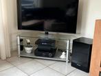 Glazen TV Meubel, Ophalen, Minder dan 50 cm, Gebruikt, Glas