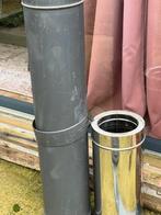 Kachelpijp - Verschillende materialen, Doe-het-zelf en Verbouw, Buizen en Afvoer, Gebruikt, Pvc, Ophalen of Verzenden, Minder dan 2 meter