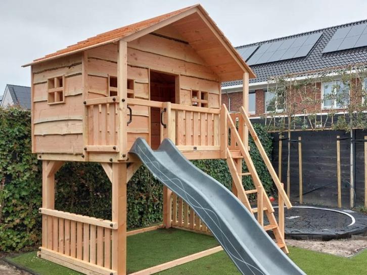 BOOMHUT HERENHUIS speeltoren speelhuis klimtoren speeltoeste, Kinderen en Baby's, Speelgoed | Buiten | Speeltoestellen, Nieuw