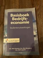 Basisboek Bedrijfseconomie - Studentenuitwerkingen, Ophalen of Verzenden, Beta, Gelezen, HBO