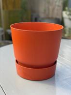 Elho Greenville Round bloempot - 20 cm - terracotta, Tuin en Terras, Bloempotten, Kunststof, Tuin, Rond, Ophalen of Verzenden