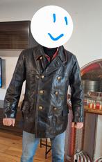 Leren PTT jas 60s, Solex, brommer jas, zware kwaliteit, Ophalen of Verzenden