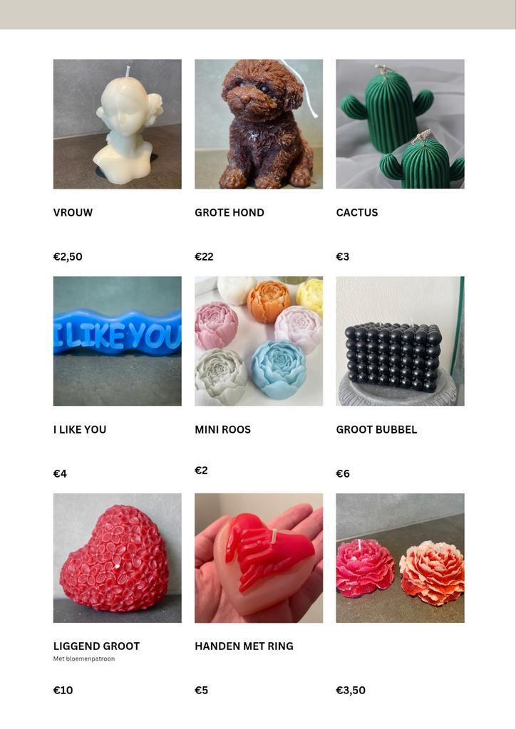 Kaarsmallen te koop - Diverse modellen!, Huis en Inrichting, Woonaccessoires | Kandelaars en Kaarsen, Nieuw, Kaars, Minder dan 25 cm