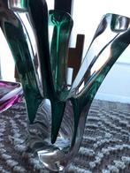 Val Saint Lambert Kristallen kandelaar,asbakken fruitschaal, Ophalen