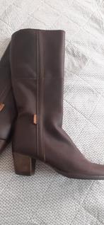 Bruine leren dameslaarzen zgan maat 39, Ophalen of Verzenden, Zo goed als nieuw, Bruin, Hoge laarzen