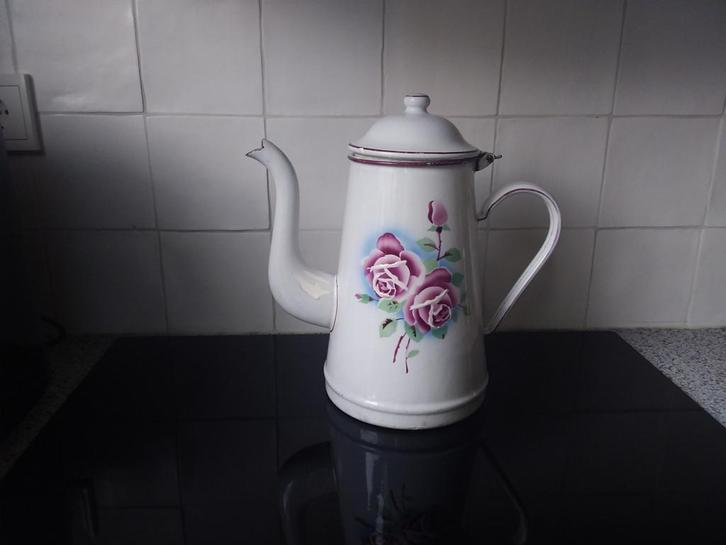Emaille koffiepot, Antiek en Kunst, Antiek | Emaille, Ophalen of Verzenden