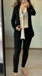 Zara tweet blazer met studs, Kleding | Dames, Zara, Gedragen, Maat 34 (XS) of kleiner, Zwart