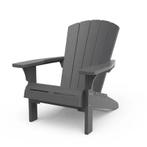 Keter Troy Adirondack Tuinstoel 2 stuks 85x80x96,5cm grijs, Tuin en Terras, Tuinstoelen, Ophalen, Nieuw, Kunststof