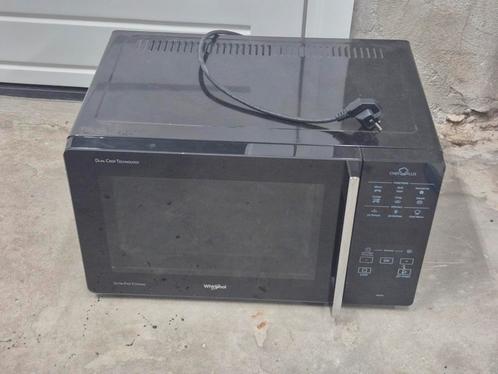 Combimagnetron zwart whirlpool chef plus mcp349, Witgoed en Apparatuur, Magnetrons, Zo goed als nieuw, Vrijstaand, Combimagnetron