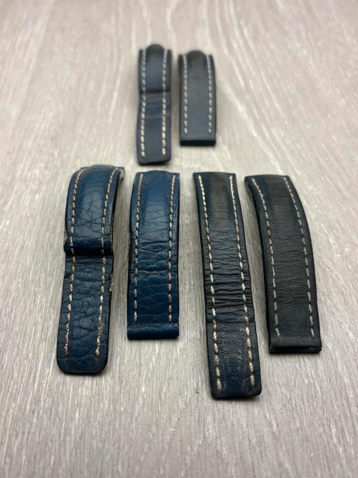 Drie horloge bandjes voor een Breitling horloge., Sieraden, Tassen en Uiterlijk, Overige Accessoires, Gebruikt, Ophalen of Verzenden