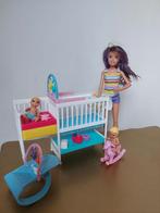 Barbie Babykamer met Pop en Baby's, Ophalen of Verzenden, Gebruikt, Barbie