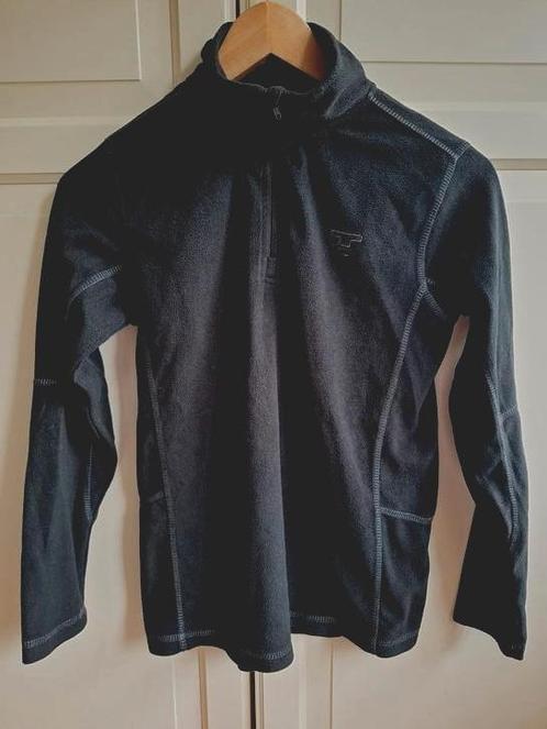 Tenson fleecevest maat 146-152 zwart, Kinderen en Baby's, Kinderkleding | Maat 146, Zo goed als nieuw, Jongen of Meisje, Trui of Vest
