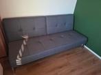 Grijze tweepersoons slaapbank, Huis en Inrichting, Slaapkamer | Slaapbanken, Tweepersoons, Zo goed als nieuw, 200 cm, Grijs
