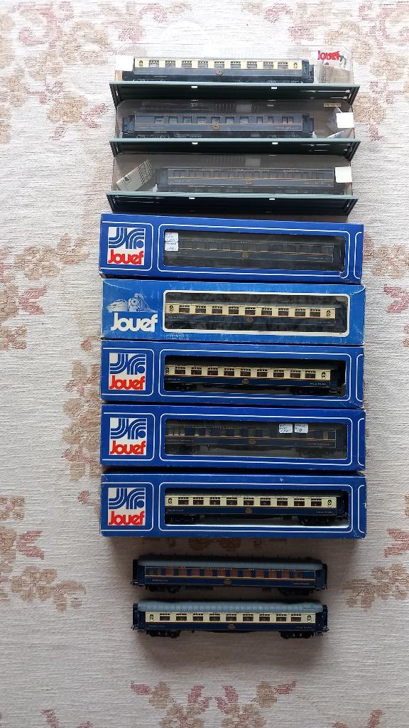 Jouef CIWL pullman rijtuigen, 10-delig | Oriënt-Express | H0, Hobby en Vrije tijd, Modeltreinen | H0, Zo goed als nieuw, Wagon