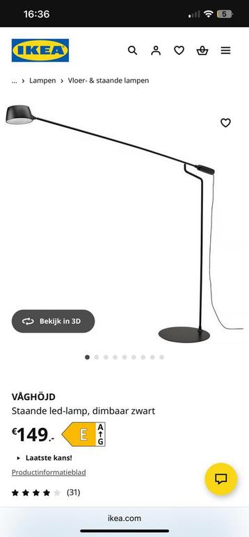 Staande led lamp beschikbaar voor biedingen