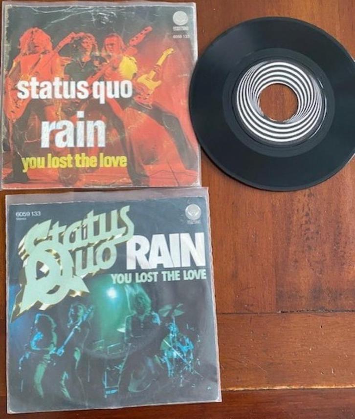 Status Quo:Rollin'Home/DearJohn/Rain/Dreamin'/Lies/Can'tGive, Cd's en Dvd's, Vinyl Singles, Zo goed als nieuw, Rock en Metal, Ophalen of Verzenden