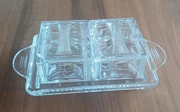 Vintage Kristallen Serveerset beschikbaar voor biedingen