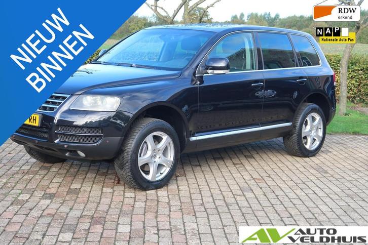 Volkswagen Touareg 3.6 V6 YOUNGTIMER TREKHAAK LEER, Auto's, Volkswagen, Bedrijf, Te koop, Touareg, 4x4, ABS, Airbags, Airconditioning
