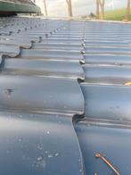 Dakpanplaat antraciet  4.53 l. 1.10 br. + schroeven, Zwart, Nieuw, Metaal, Ophalen