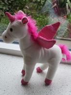 Unicorn eenhoorn paardje van Hema wit met roze glitters vleu, Ophalen of Verzenden, Zo goed als nieuw, Overige typen