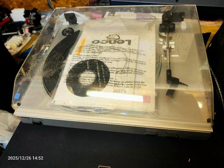 Lenco L 3866USB, Voor reparatie of onderdelen., Audio, Tv en Foto, Platenspelers, Gebruikt, Platenspeler, Overige merken, Pitch-regelaar